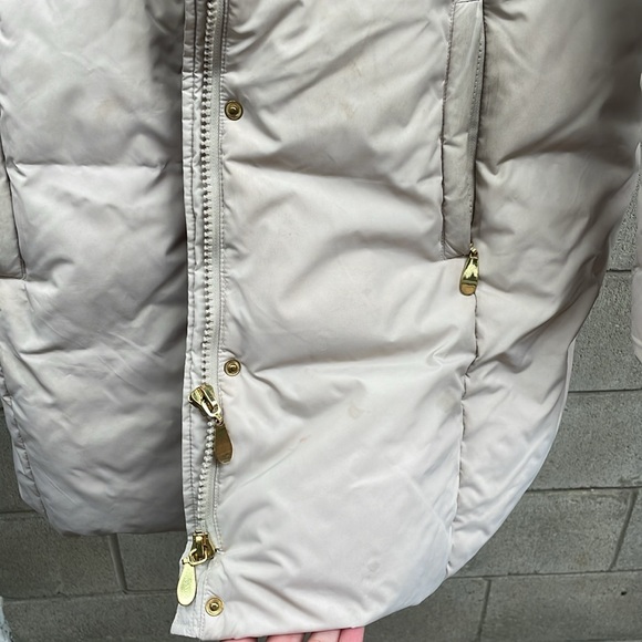 Ellabe Down filled Cream Coat with gold details - Picture 6 of 6